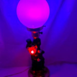 RARE VINTAGE RESTORED DRUNK HOBO HOLDING ON LIGHT POLE